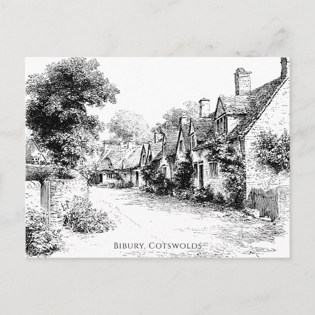 Postal Villa Bibury, Cotswolds, Reino Unido (Anverso)