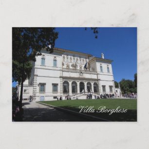 Postal Villa Borghese, Roma, Italia