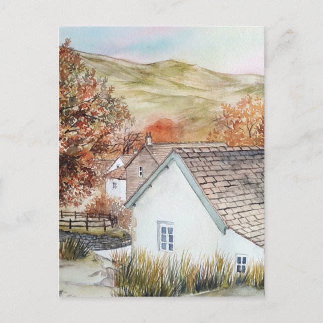 Postal Villa Buttermere, distrito de los lagos, Inglaterr (Anverso)