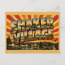 Villa Canterbury Shaker NH Arte de Viaje Vintage