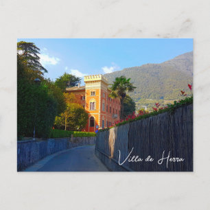 Postal Villa de Herra Lenno Lago Como Italia