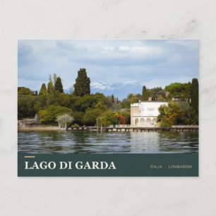 Postal Villa del Lago de Garda y orilla alpina