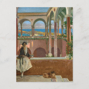 Postal Villa en la Riviera   Sir John Lavery