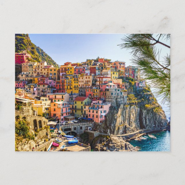 Postal Villa Escenaria, Cinque Terre, Liguria, Italia (Anverso)