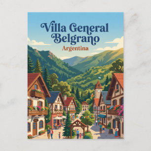 Postal Villa General Belgrano Argentina