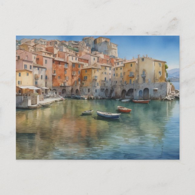 Postal Villa Italiana Mediterranea Postcard (Anverso)