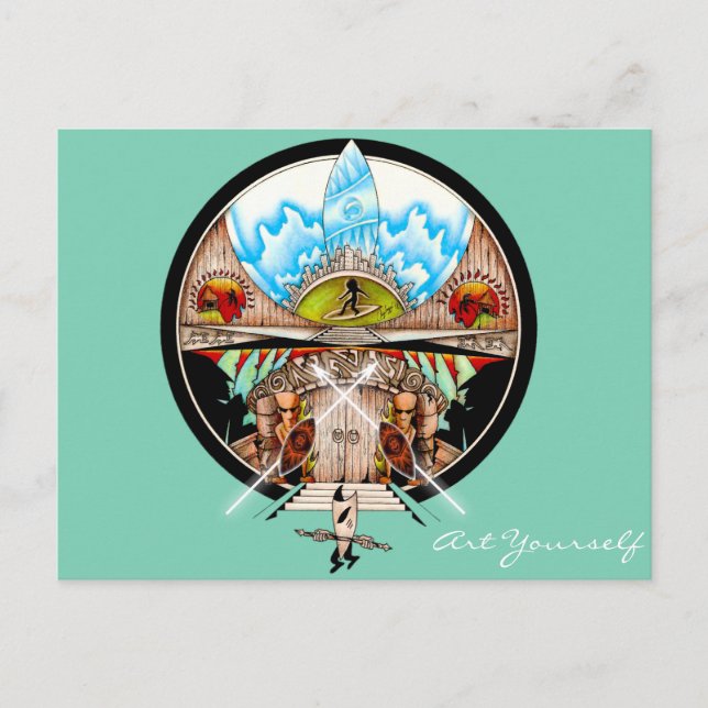 Postal Villa Tiki (Anverso)