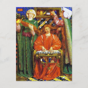 Postal:  Villancico del navidad - por Rossetti