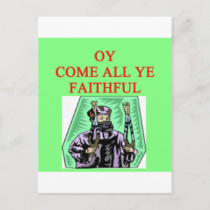 Postal villancico judío del channukah