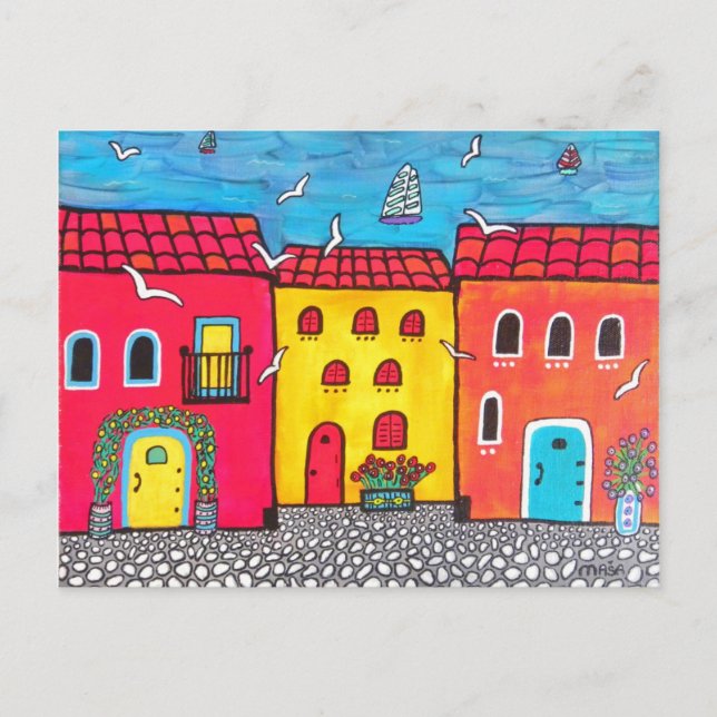 Postal Villas costeras (Anverso)