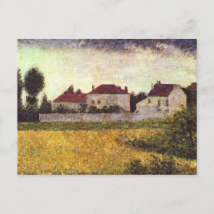 Postal Ville d'Avray, las casas blancas de Georges Seurat