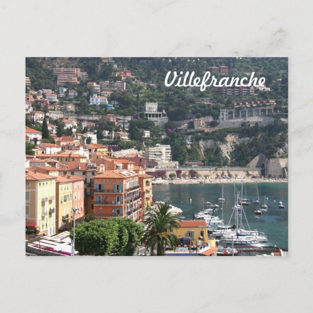 Postal Villefranche, Provenza (Anverso)