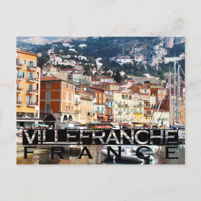 Postal Villefranche-Sur-Mer (Anverso)