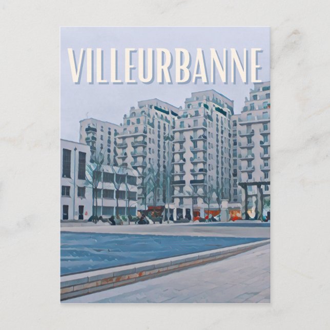 Postal Villeurbanne Photo Vintage  (Anverso)