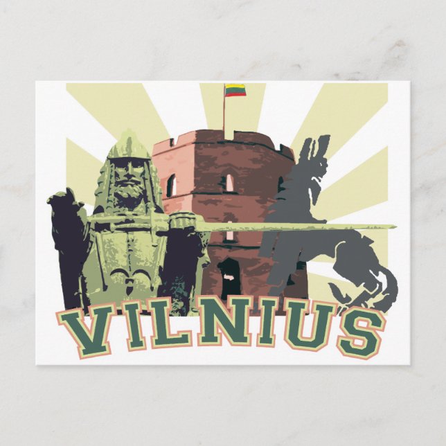 Postal VILNIUS (capital de Lituania) (Anverso)