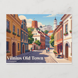 Postal Vilnius casco antiguo Lituania