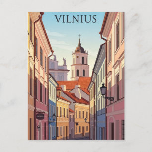 Postal Vilnius Ciudad Vieja Lituania Viajes