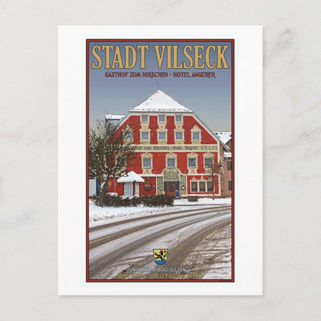 Postal Vilseck - Gasthof zum Hirschen (Anverso)