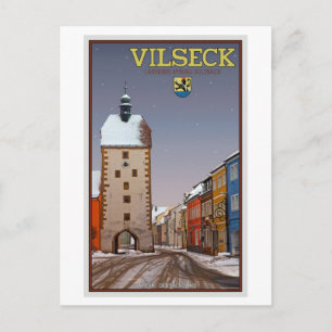 Postal Vilseck - Torre y Puerta - Invierno