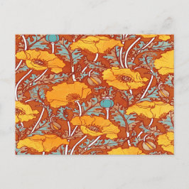 Postal Viñage Poppy ~ Postcard