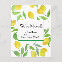 Postal Vinas de limón acuarela que hemos movido