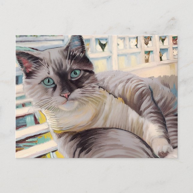 postal Vincent Cat Gogh (Anverso)