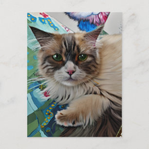 postal Vincent Cat Gogh