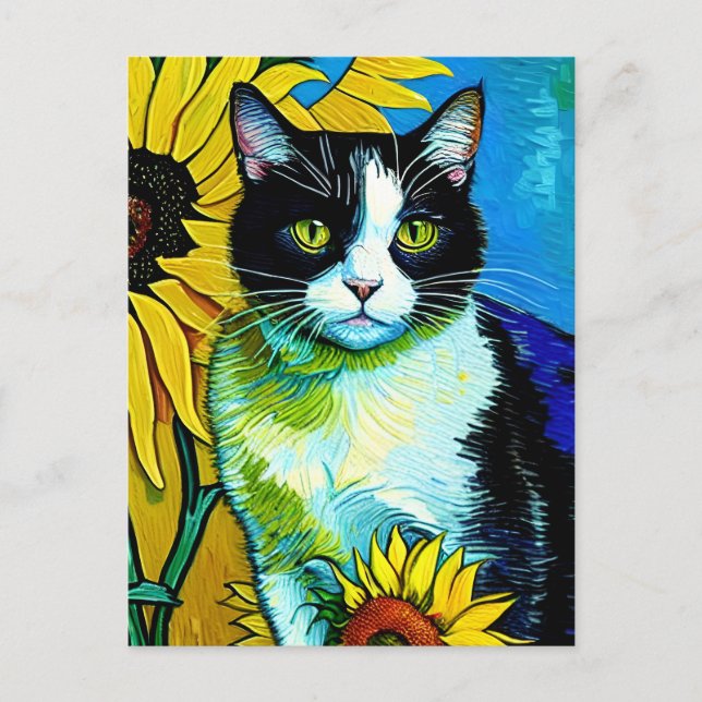 postal Vincent Cat Gogh (Anverso)