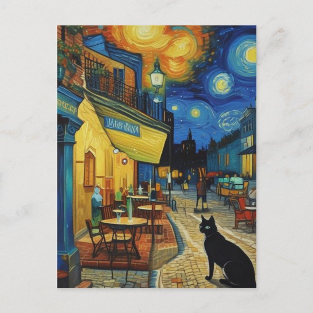 Postal Vincent Cat Gogh (Anverso)