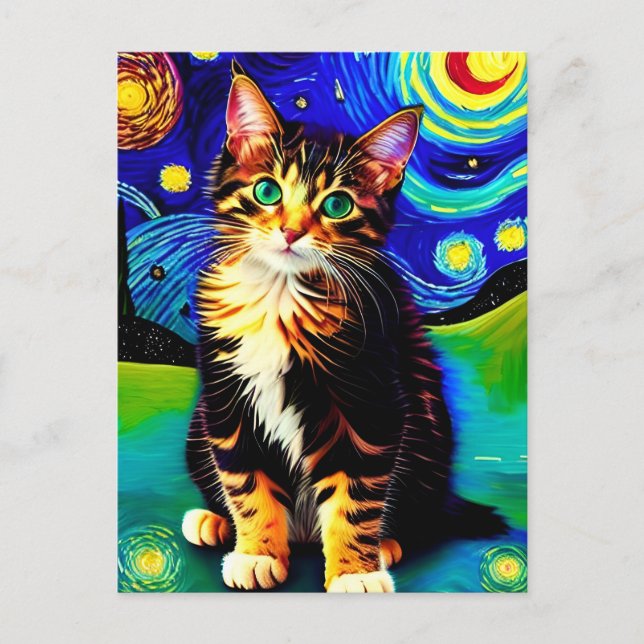postal Vincent Cat Gogh (Anverso)