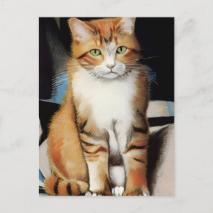 postal Vincent Cat Gogh
