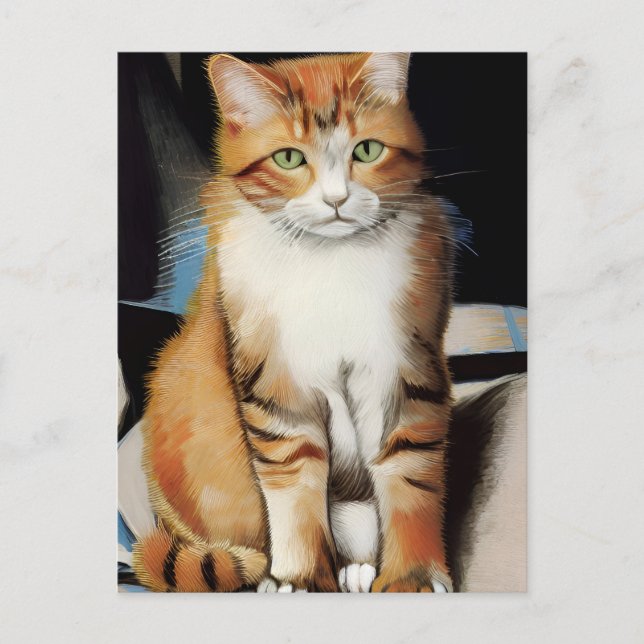 postal Vincent Cat Gogh (Anverso)