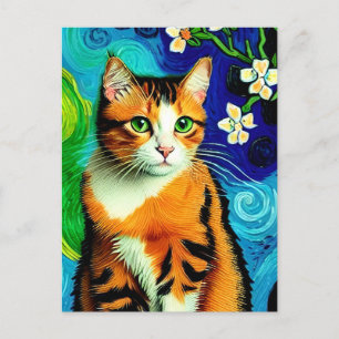 postal Vincent Cat Gogh