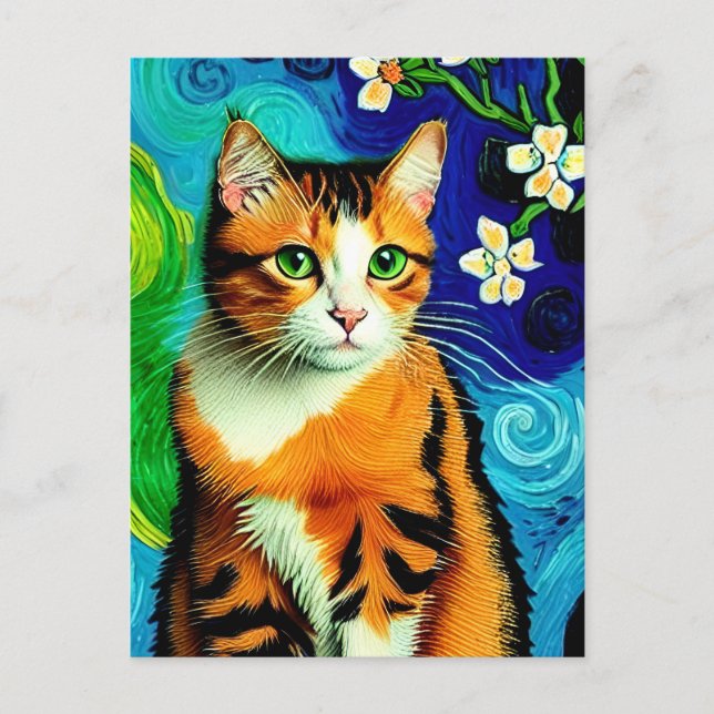 postal Vincent Cat Gogh (Anverso)