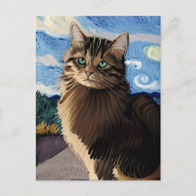 postal Vincent Cat Gogh (Anverso)
