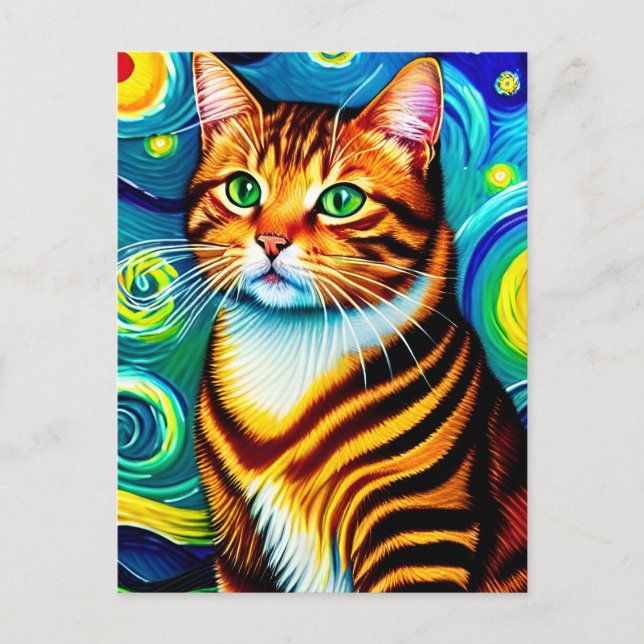 postal Vincent Cat Gogh (Anverso)