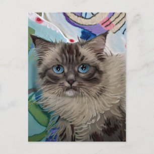 postal Vincent Cat Gogh
