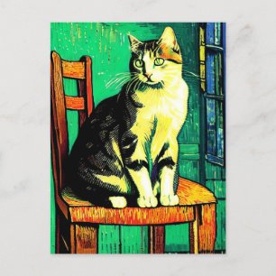 postal Vincent Cat Gogh