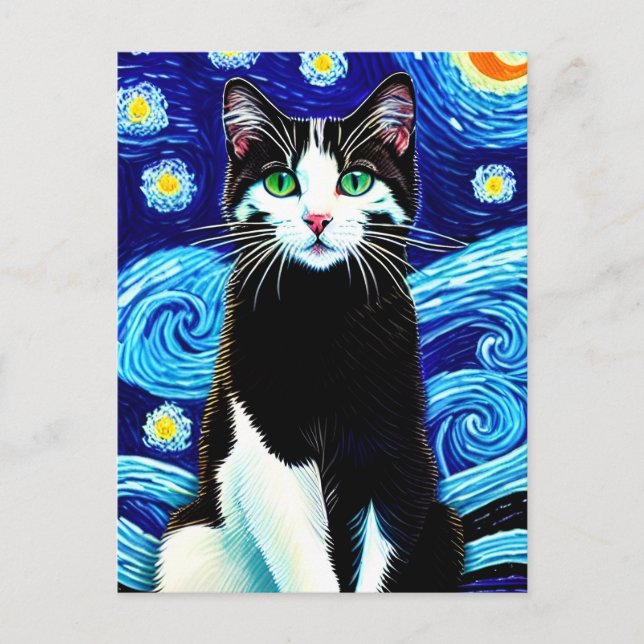 postal Vincent Cat Gogh (Anverso)