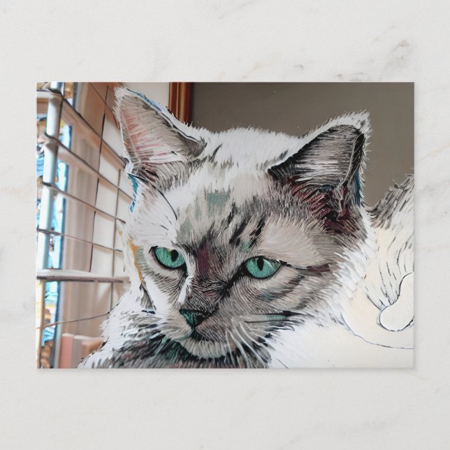 postal Vincent Cat Gogh (Anverso)