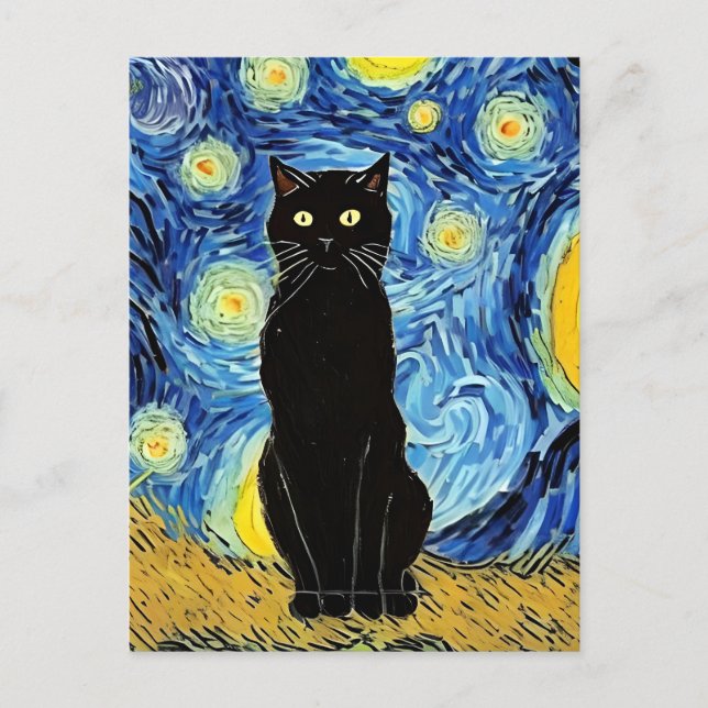 Postal Vincent Cat Gogh (Anverso)