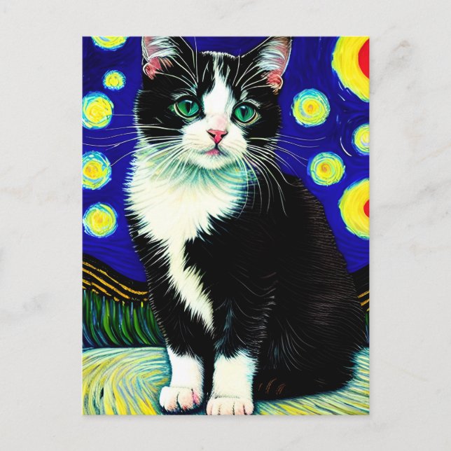 postal Vincent Cat Gogh (Anverso)