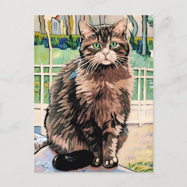 postal Vincent Cat Gogh (Anverso)