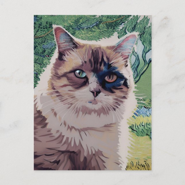 postal Vincent Cat Gogh (Anverso)