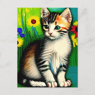 postal Vincent Cat Gogh