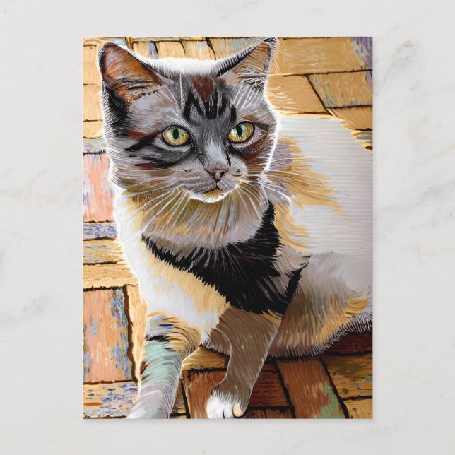 postal Vincent Cat Gogh (Anverso)