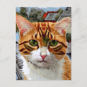 postal Vincent Cat Gogh