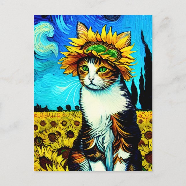 postal Vincent Cat Gogh (Anverso)