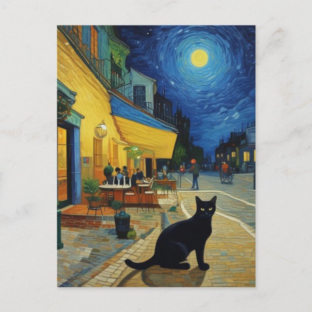 Postal Vincent Cat Gogh (Anverso)