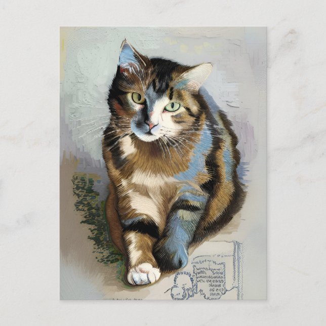 postal Vincent Cat Gogh (Anverso)